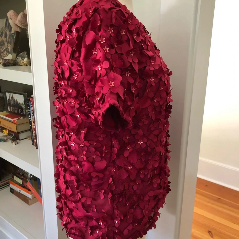 Anthropologie Varun Bahl Floral Appliqué Top - Picture 3 of 7